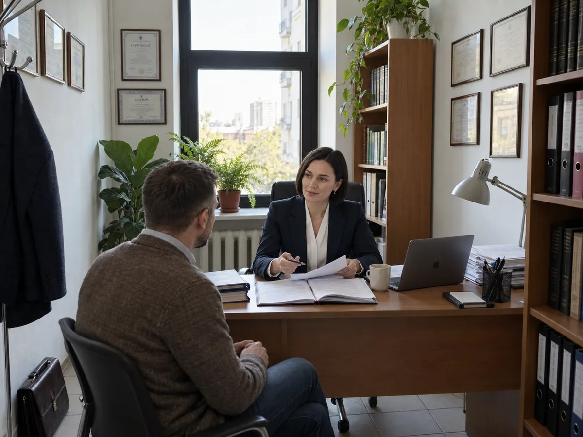 Юридична консультація клієнта з юристом компанії «Легіон Права» в офісі у Дніпрі